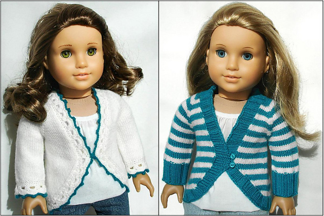 Clara Cardigan For 18 Inch American Girl Dolls