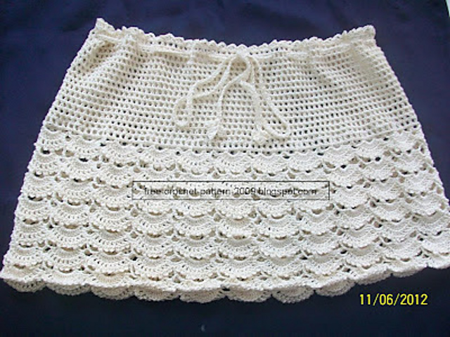 A Cream Skirt