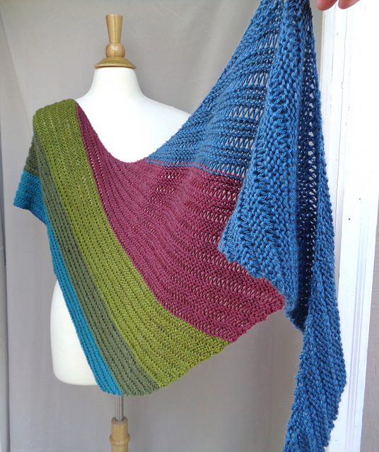 【THE MOZZ】Merino Wool Knit Shawl My mom's birthday present is finished – a spring shawl