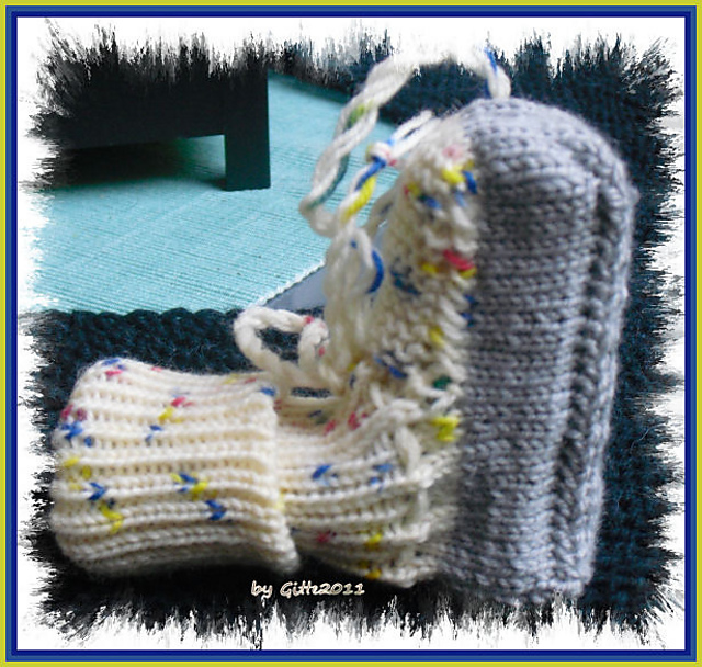 Babyboots "für die Strickmaschine"
