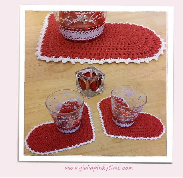 Coaster with heart