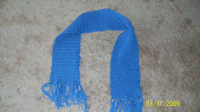 Easy-Knit Scarf:  Purple Scarf