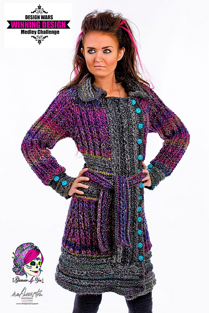 Braided Glam Peacoat