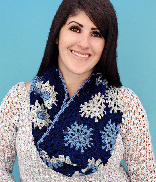Hexagon Granny Cowl