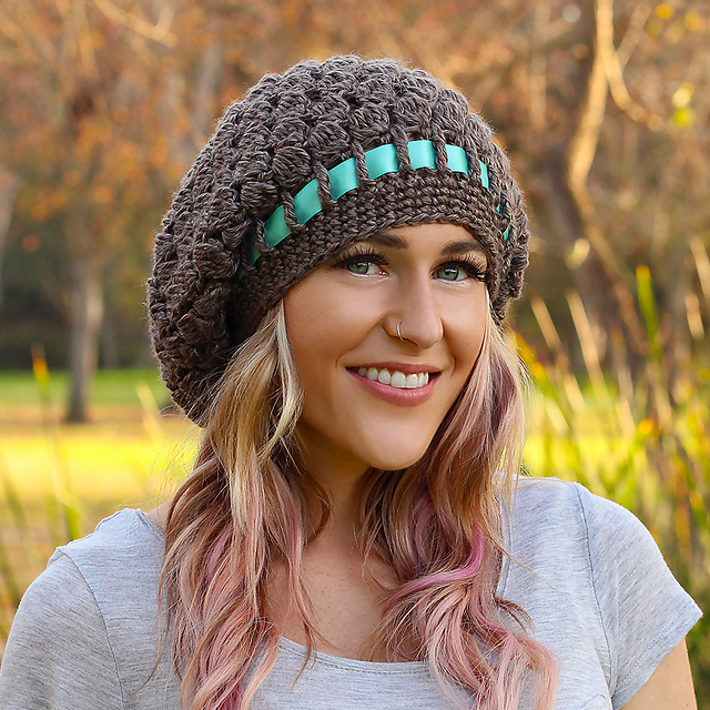 Pinecone Slouchy Hat