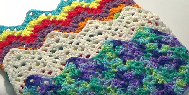 Ravelry: Lacey Shell Ripple Stitch pattern by Glenda Winkleman