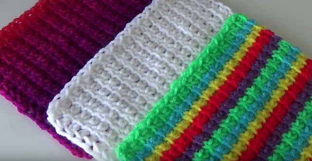 Crossed Tunisian Stitch