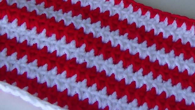 Tunisian Before & After Stitch