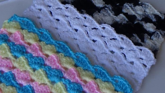 Slanted Shell Lace Stitch