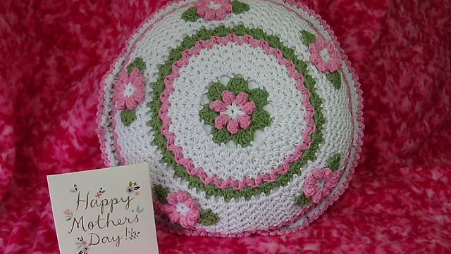 Spring Garden Floral Pillow