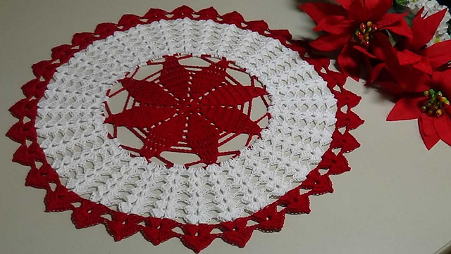 Christmas Star Doily