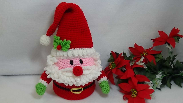 Merry Santa Toilet Paper Cover