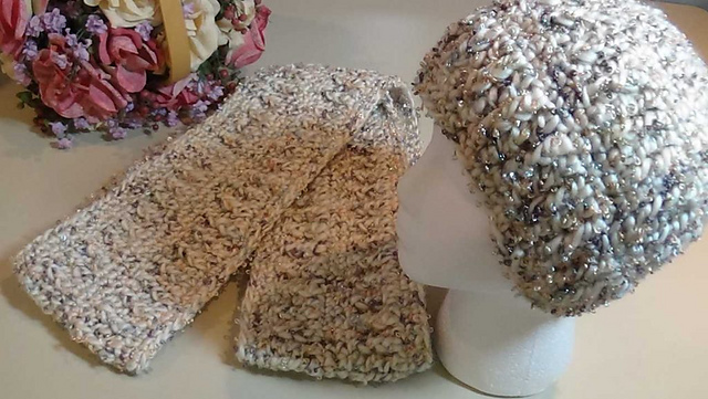 Snow Queen Hat & Infinity Scarf