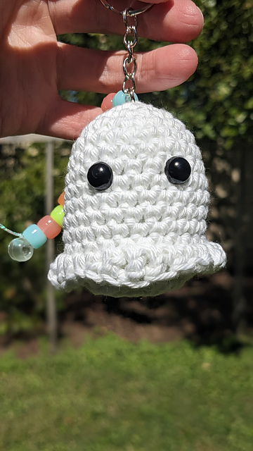 Ghostie Amigurumi Keychain