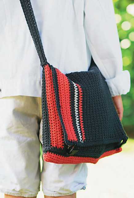 Graphic Messenger Bag
