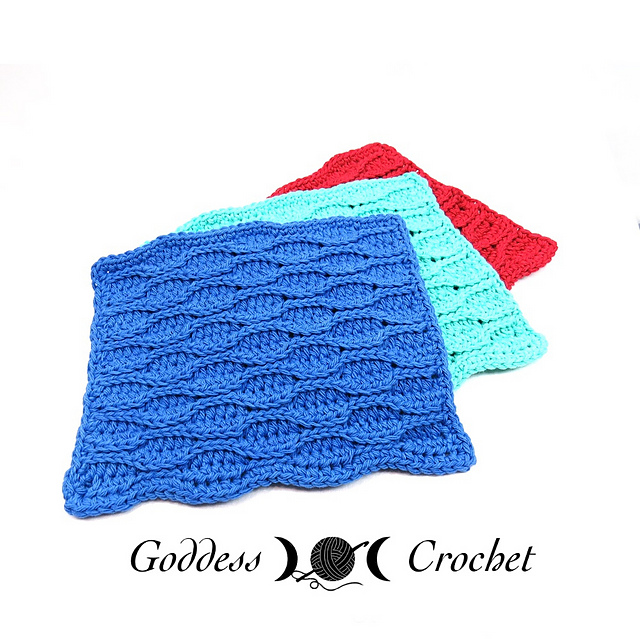 Wavy Lines Dishcloth