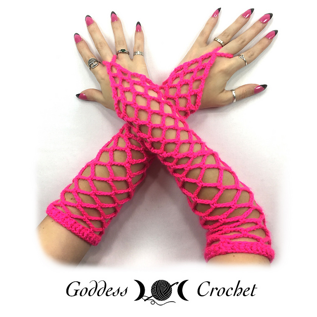 Raver Fishnet Wristers