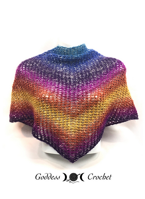Mesh Triangle Shawl