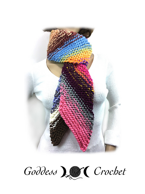 Scrappy Bias Scarf
