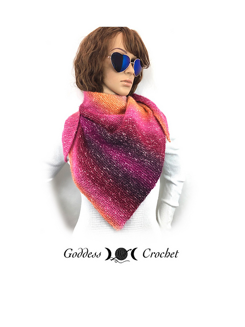 Bias Triangle Shawl