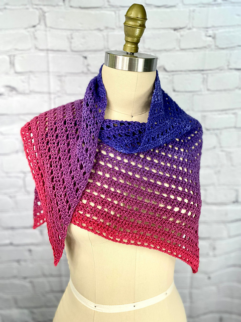 Sunset Sherbet Shawl