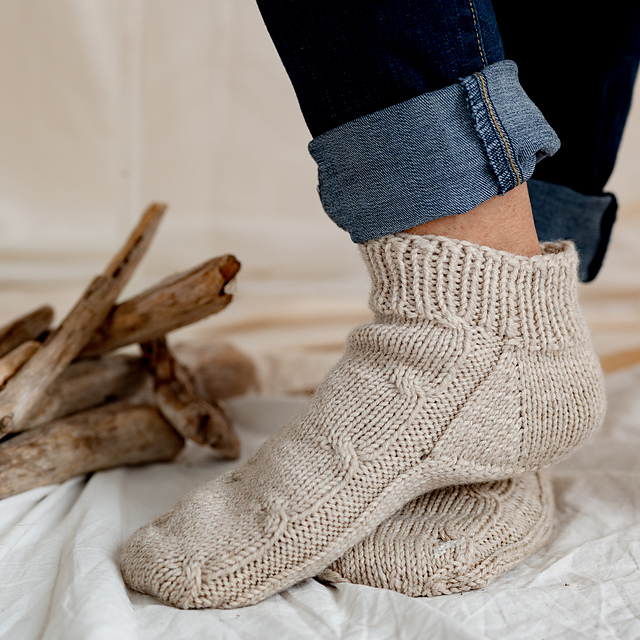 Driftwood Dreams Cable Socks