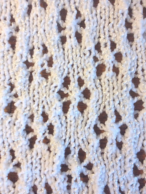 Snowflake Eyelet Baby Blanket