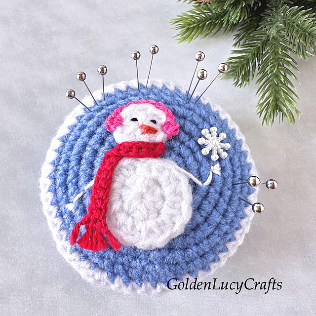 Snowman Pincushion