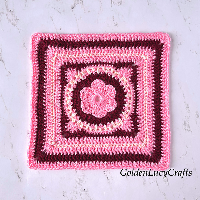 Cotton Candy Square Block