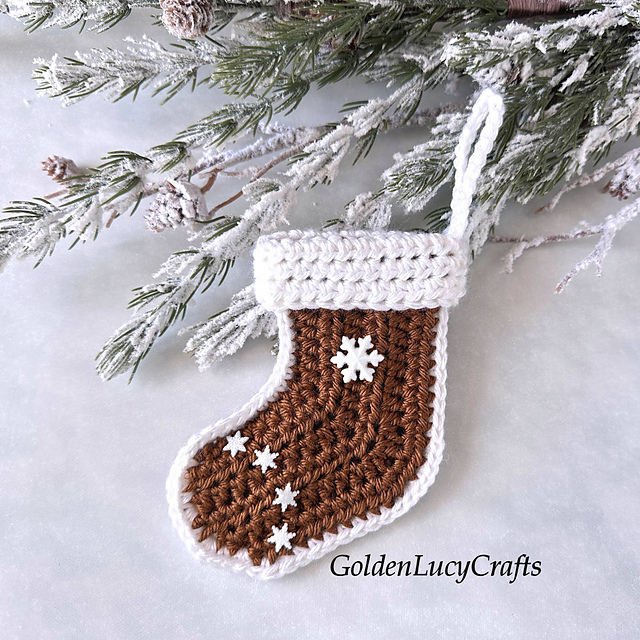 Mini Gingerbread Stocking