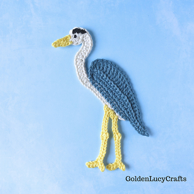 Blue Heron Applique