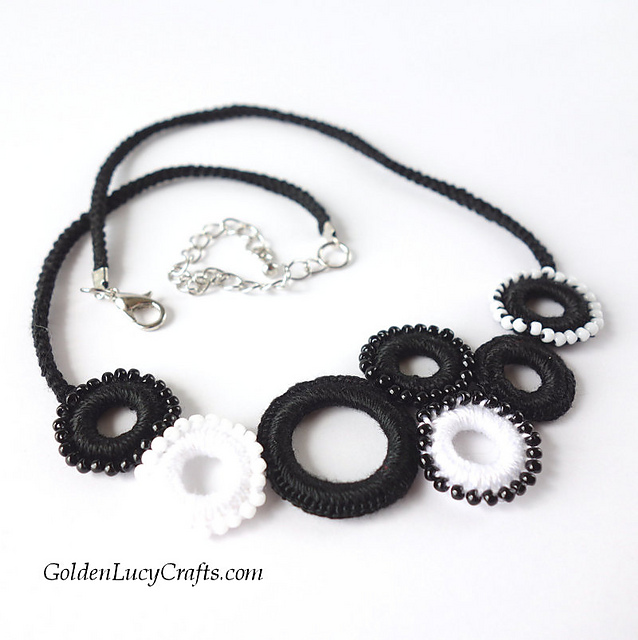 Beaded Ring Necklace