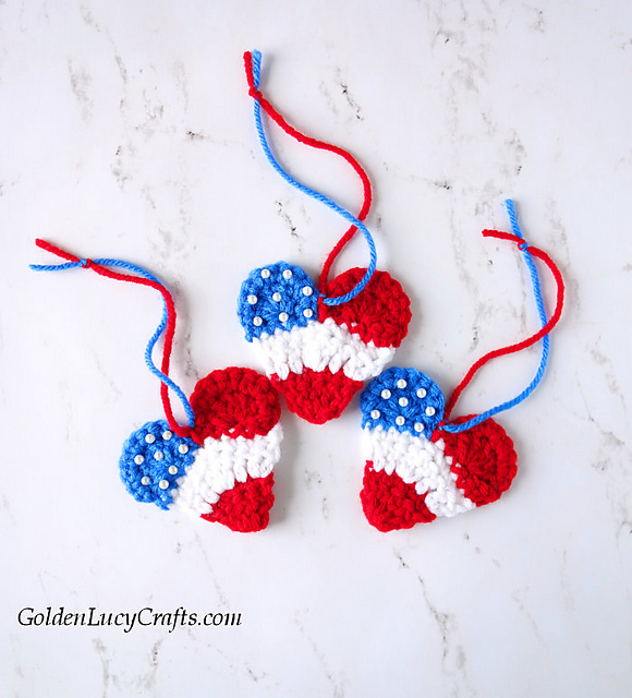 Patriotic Heart Ornament