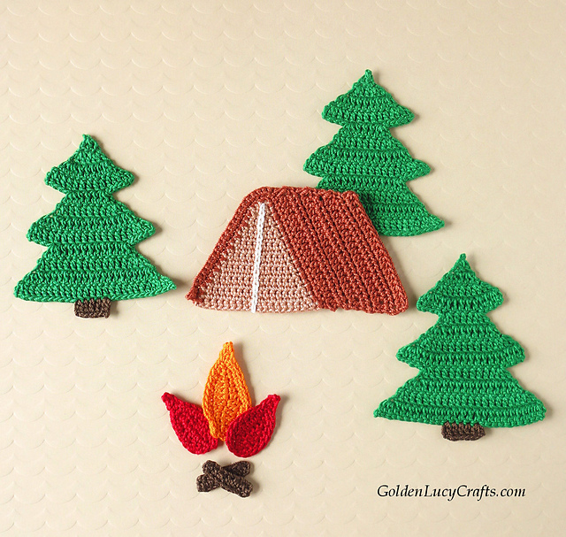 Camping Applique