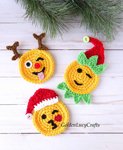 Christmas Faces Santa Reindeer Elf
