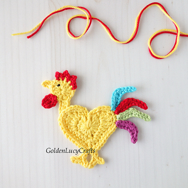 Rooster Applique