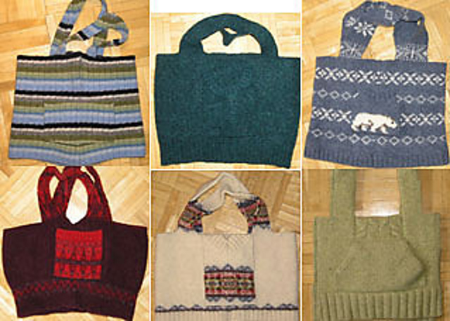 Recycled Sweater Totes