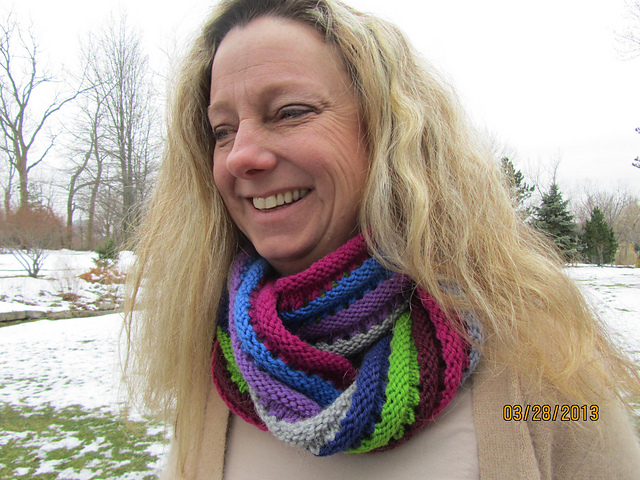 Multistripe Infinity Cowl
