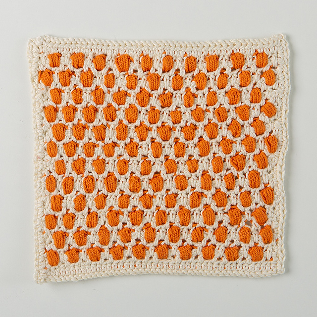 Creamsicle Dishcloth