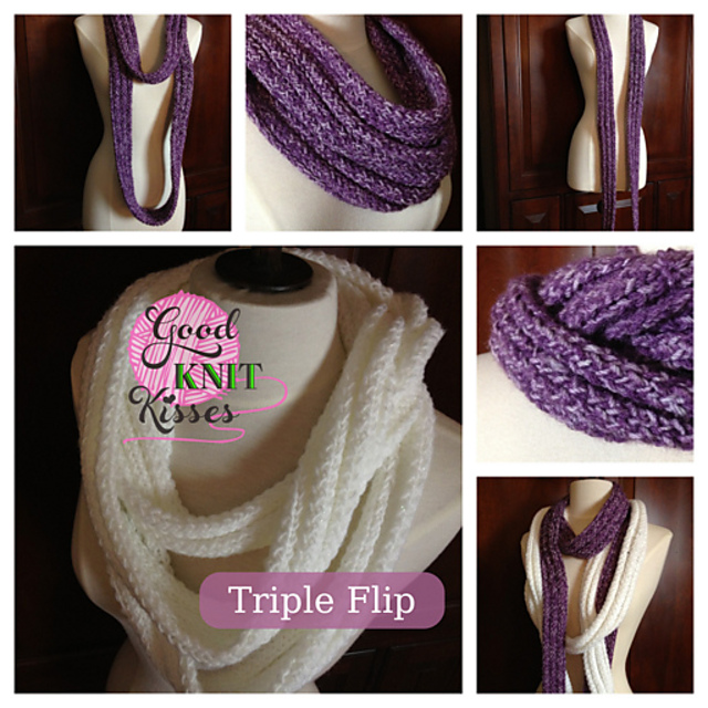 Triple Flip Scarf