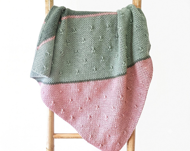 Dancing Tulips Baby Blanket