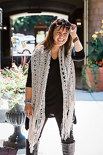 1724 South Side Crochet Shawl - Test