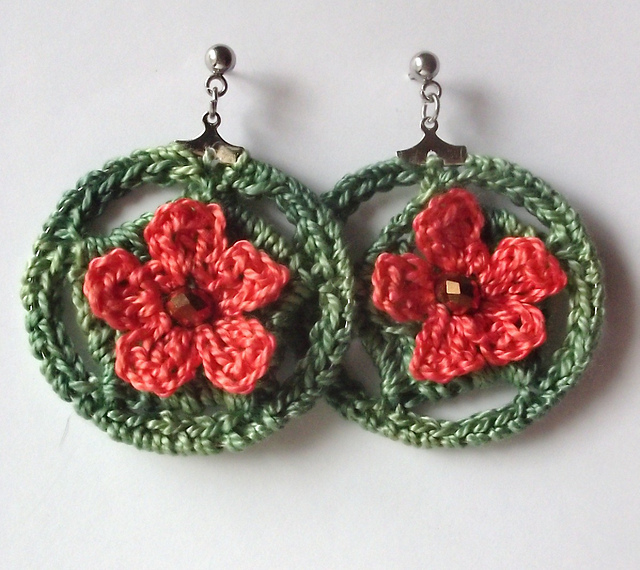 Hoop La Earrings - Flower and Star