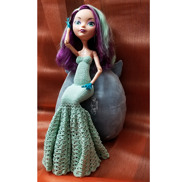 17 Inch Doll Flamenco gown