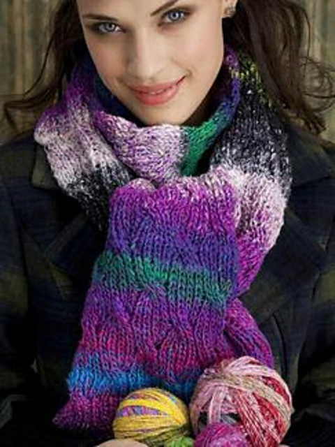 Reversible Cabled Scarf