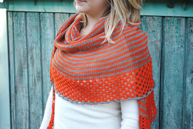 Aurora's Lattice Shawl