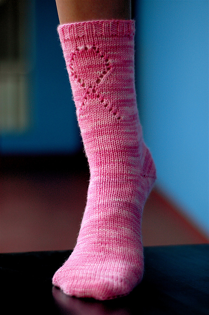 Breast Cancer Awareness Sock