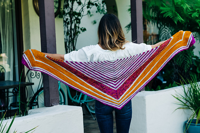 Downward Flow Shawl