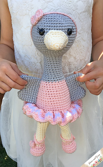 Amigurumi Ballerina Ostrich