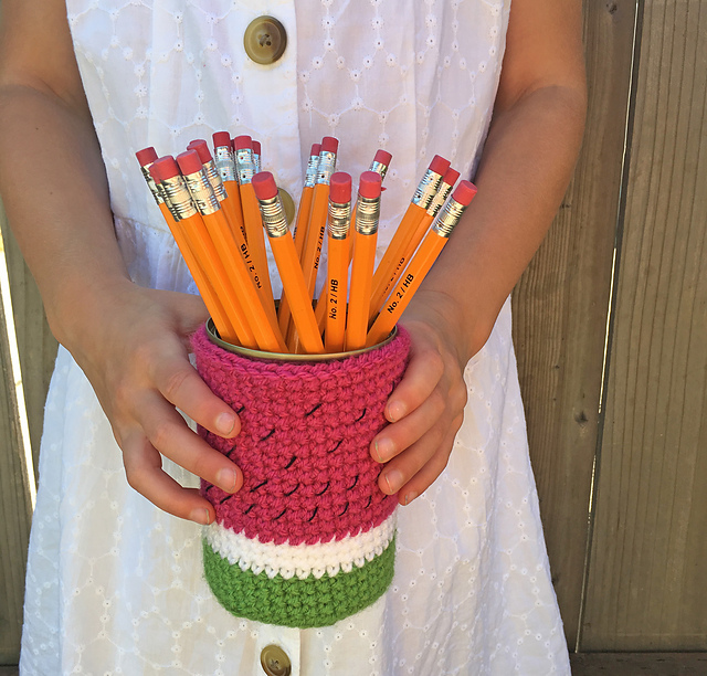 Watermelon Pencil Can Cover